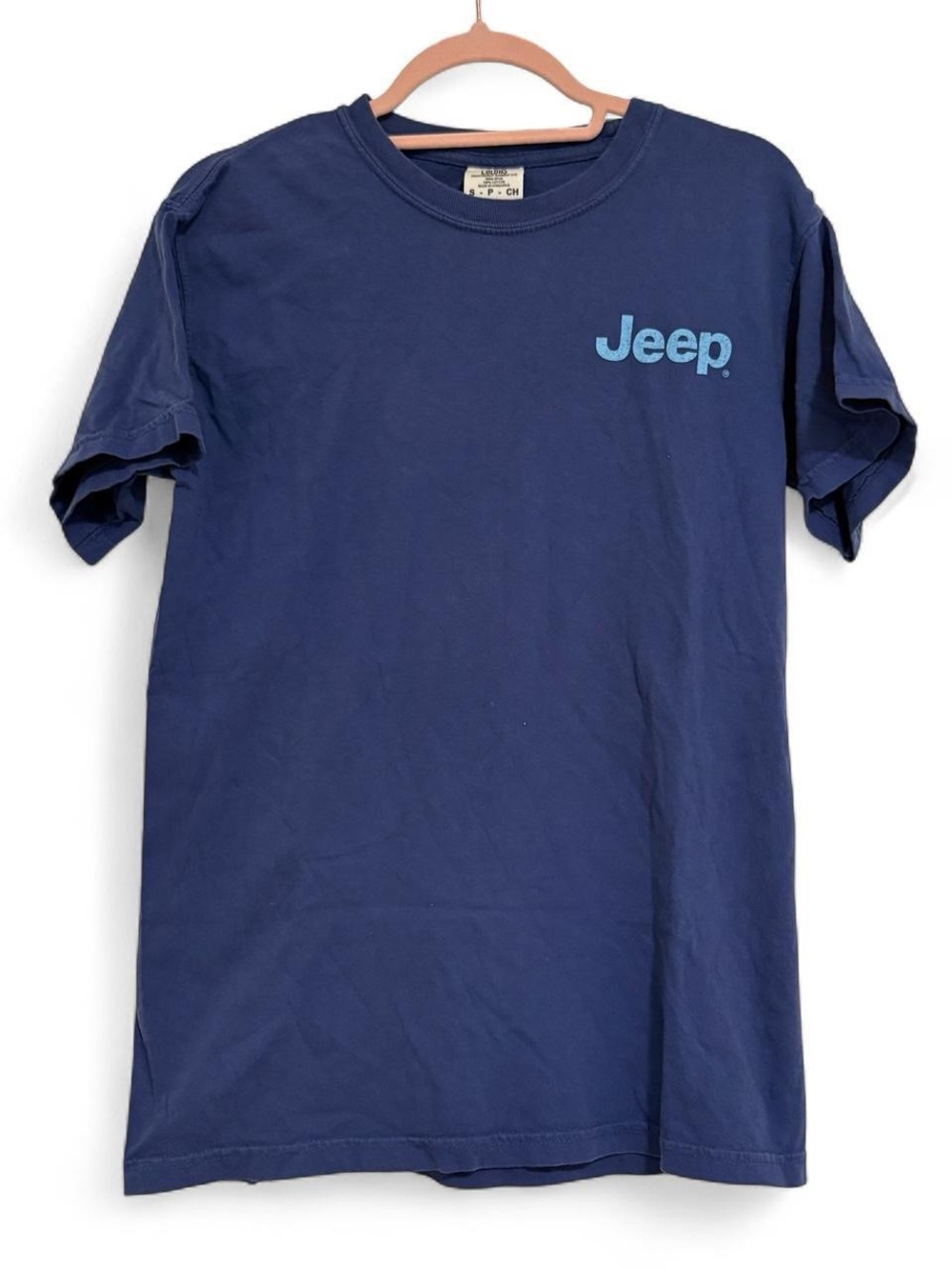 Jeep Navy T-Shirt with Light Blue Logo